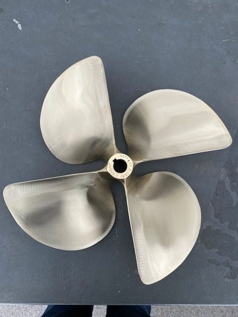bronze, brass, & nibral propeller repair